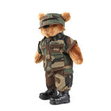 剩余物资 大号泰迪熊 军迷战术装饰泰迪熊公仔玩偶 铁血君品